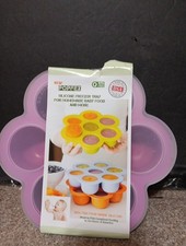 POPFEX Silicone Freezer Tray for Homemade Baby Food More 7 2.3oz. sections