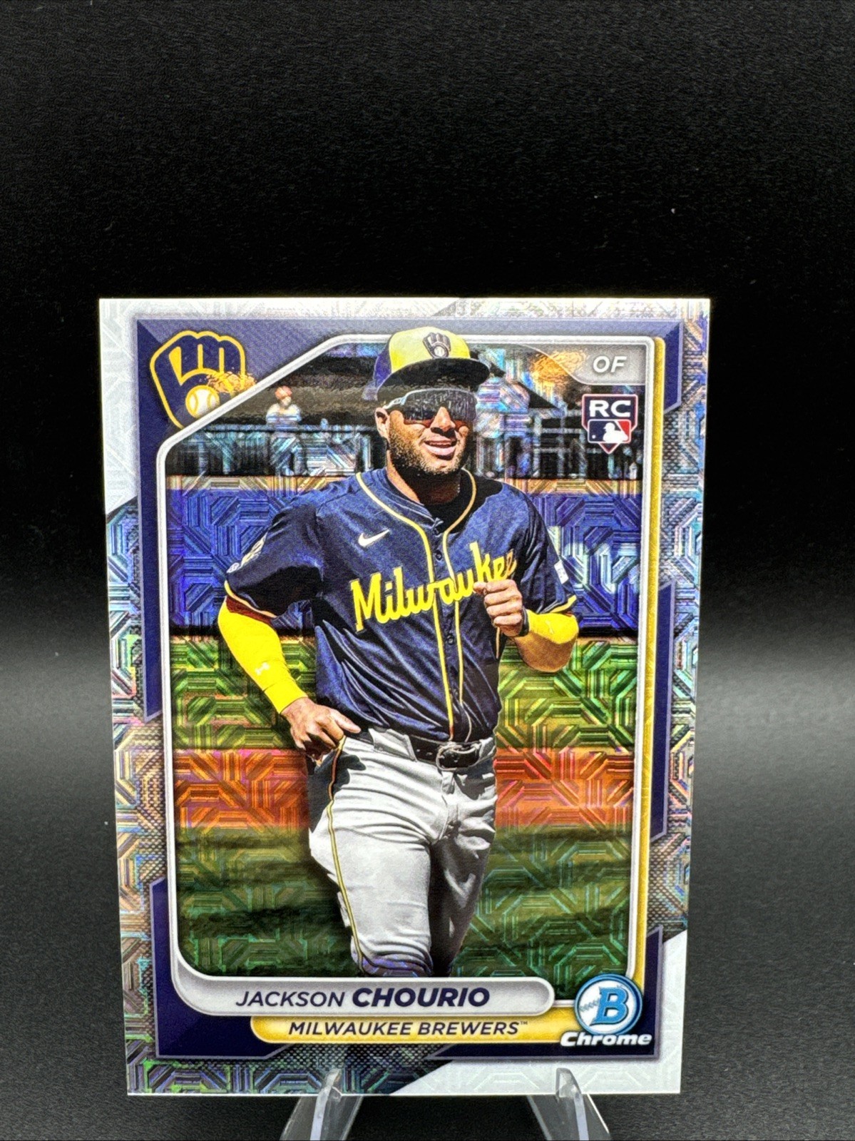 2024 Bowman Chrome Mega Box  Mojo Image Variation #69 Jackson Chourio RC MINT