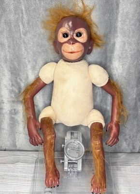 Reborn Baby Orangutan Doll 20'' Eyelashes Monkey Realistic Unknown Brand