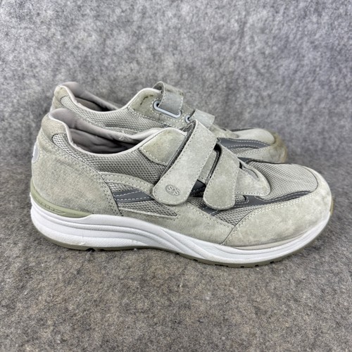 SAS Journey Mens Gray Suede Mesh Walking Shoes Dual Strap Sneakers 13 W3 2171011
