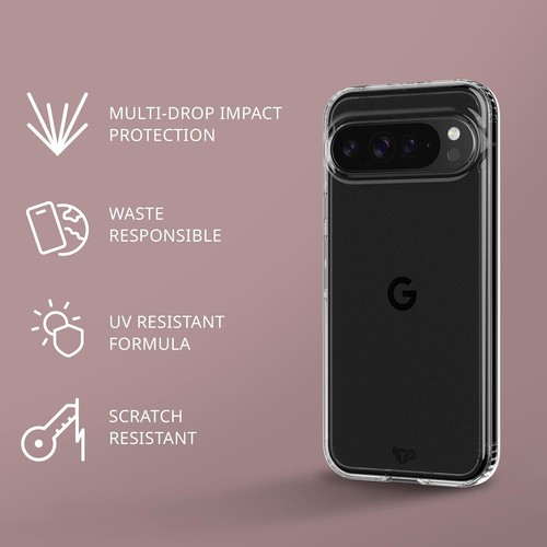 Tech21 EvoClear Case for Google Pixel 9 Pro XL - Impact Protection - Anti-Yellow - 第 6/7 張圖片