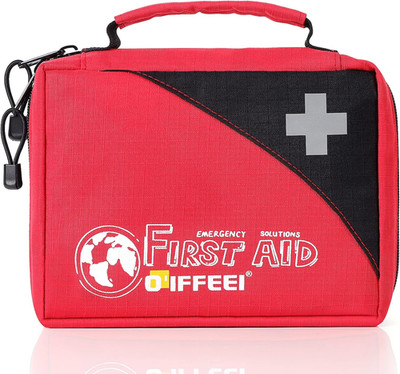 First Aid Bags Empty, Compact Trifold Emergency Medical Bag for Camping Hiking T