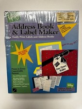Easy Working Address Book  Label Maker Factory Sealed Vintage DOS Floppy Disk