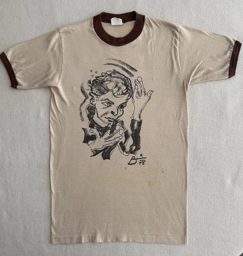 David Bowie Art Heroes Tour T-Shirt Adidas Bran 1970s vintage concert t-shirt, vintage, single stitch, B+ condition
