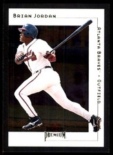 Brian Jordan 2001 Fleer Premium #188 Braves MLB READ FREE SHIPPING AutographDen