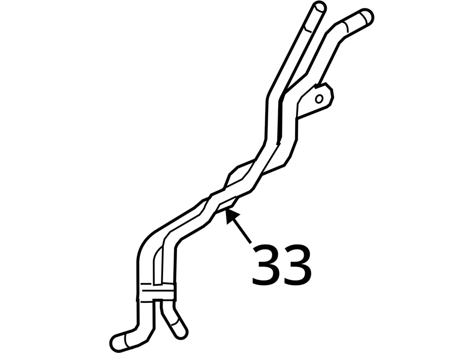 Manguera de tubo de agua refrigerante radiador Audi A8 Quattro 2013-2014 3,0 L-V6 4H0121034F Foto 4 de 4