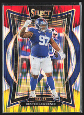 2024 Panini Select Dexter Lawrence Red Yellow Prizm Shock #52