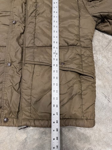 Vintage Refrigiwear Quilted Lined Bomber Puffer Jacket Men’s Large 60s 70s Brown - Picture 3 of 17