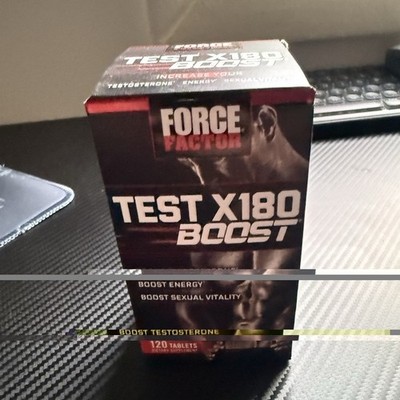 Force Factor Test X180 Men s Stamina Support Tablets 120 No Sugar No Gelatin