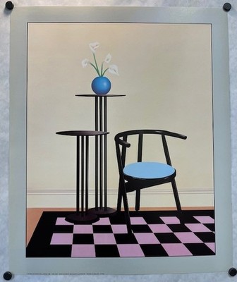 Pink Tiles by David Holmes- New/Old Stock Vintage Poster Print , Athena 1986