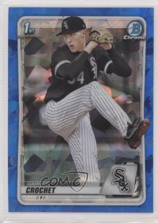 2020 Bowman Chrome Draft Sapphire Edition Garrett Crochet #BD-95 08ht