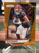 2024 Panini Prizm #11 Bijan Robinson Orange lazer