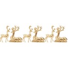 3 Paare zarte Elk-Desktop-Schmucktablett-Hirsch-Verzierung Exquisite ELK-