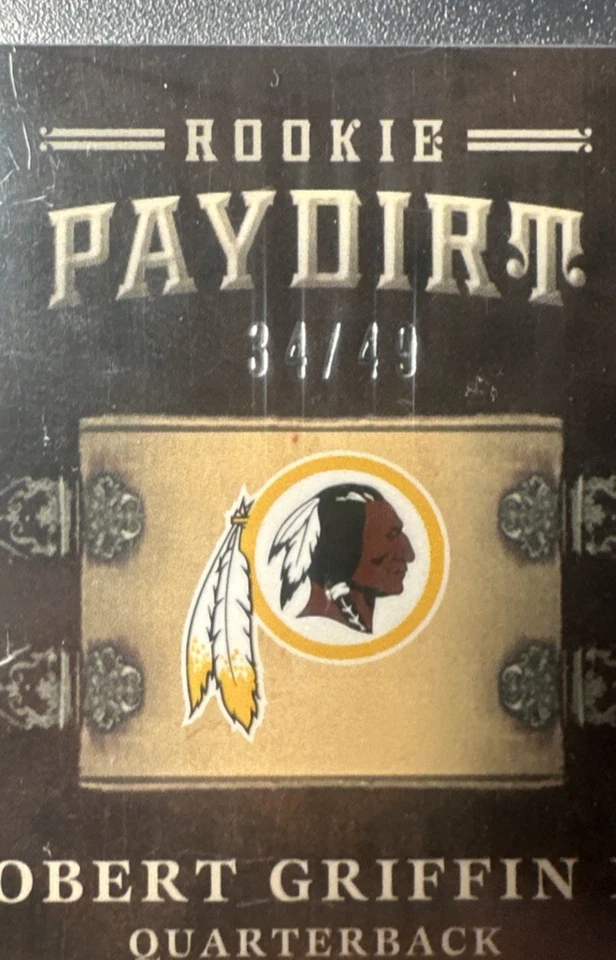 🔥2012 Panini Crown Royale Green Paydirt RC Robert Griffin III 34/49 Washington - Image 3 of 3