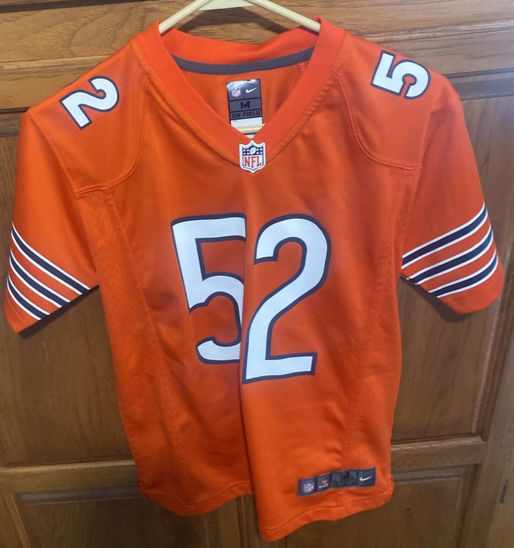 Chicago Bears Nike NFL On Field Jersey #52 Khalil Mack Youth Med  10/12 Orange