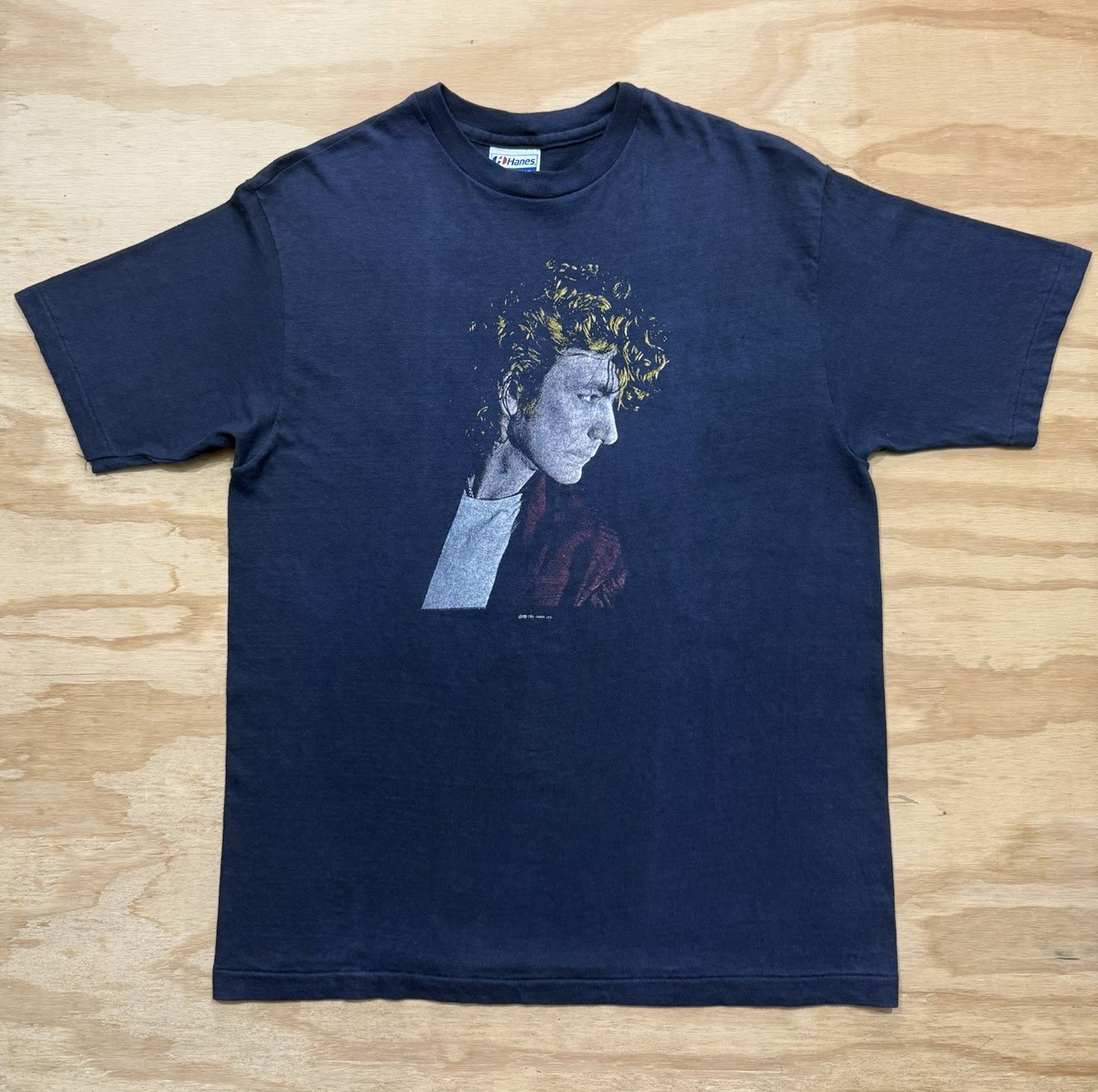 Vintage 80s Robert Plant Led Zeppelin World Tour T-Shirt Rock Band 