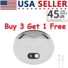 Electric Automatic Nail Clippers Toe Thick Nails Cutter Pedicure USB Portable