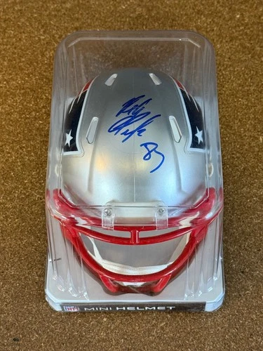 ROB GRONKOWSKI SIGNED NEW ENGLAND PATRIOTS RIDDELL MINI HELMET BAS CERT AUTO