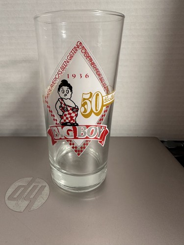 Vintage, Bob's Big Boy, 50th Anniversary Drinking Glass Tumbler
