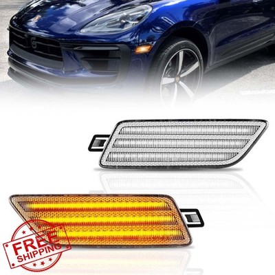 OFFKAT Porsche Macan Amber LED Fender Marker Lights 2 PCS Front-1
