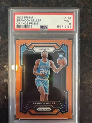 2023-24 Panini Prizm - Brandon Miller #152 Orange Prizm /49 (RC)