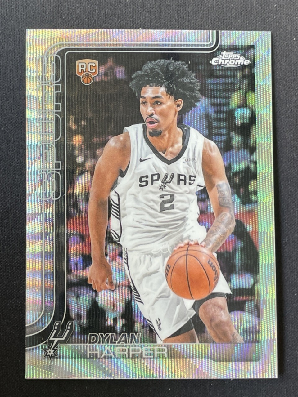 Dylan Harper 2025-26 Topps Chrome Wave Refractor Rookie #252