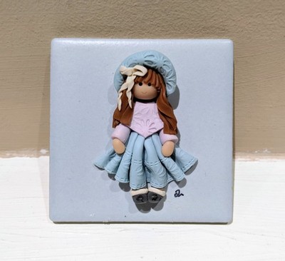 Liz Williams Collections Original 3D Puppe auf Plakette Vintage Sammlerstück verpackt