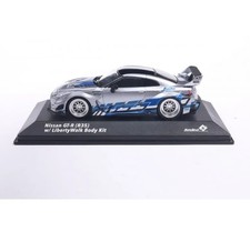 1/43 Solido Nissan GT-R R35 Liberty Walk Silhouette 2020 Silver Blue S4311211 Di