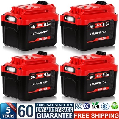 For Craftsman 9.0Ah 20 Volt 20V Max V20 Li-Ion Battery CMCB206 CMCB204 CMCB202