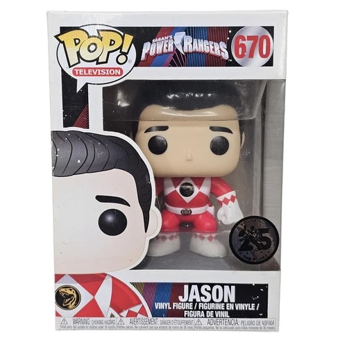 Funko Pop! Television Jason 670 Power Rangers Vinyl Figure Red Ranger 2018 Boxed