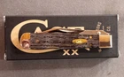 Case XX Black Curly Oak Wood Smooth Cheetah Cub (711 1/2L SS) NEW