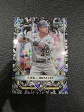 2024 Bowman Sterling Nick Gonzales BSR-7 Silver Refractor /100 SP RC Rookie Card. rookie card picture