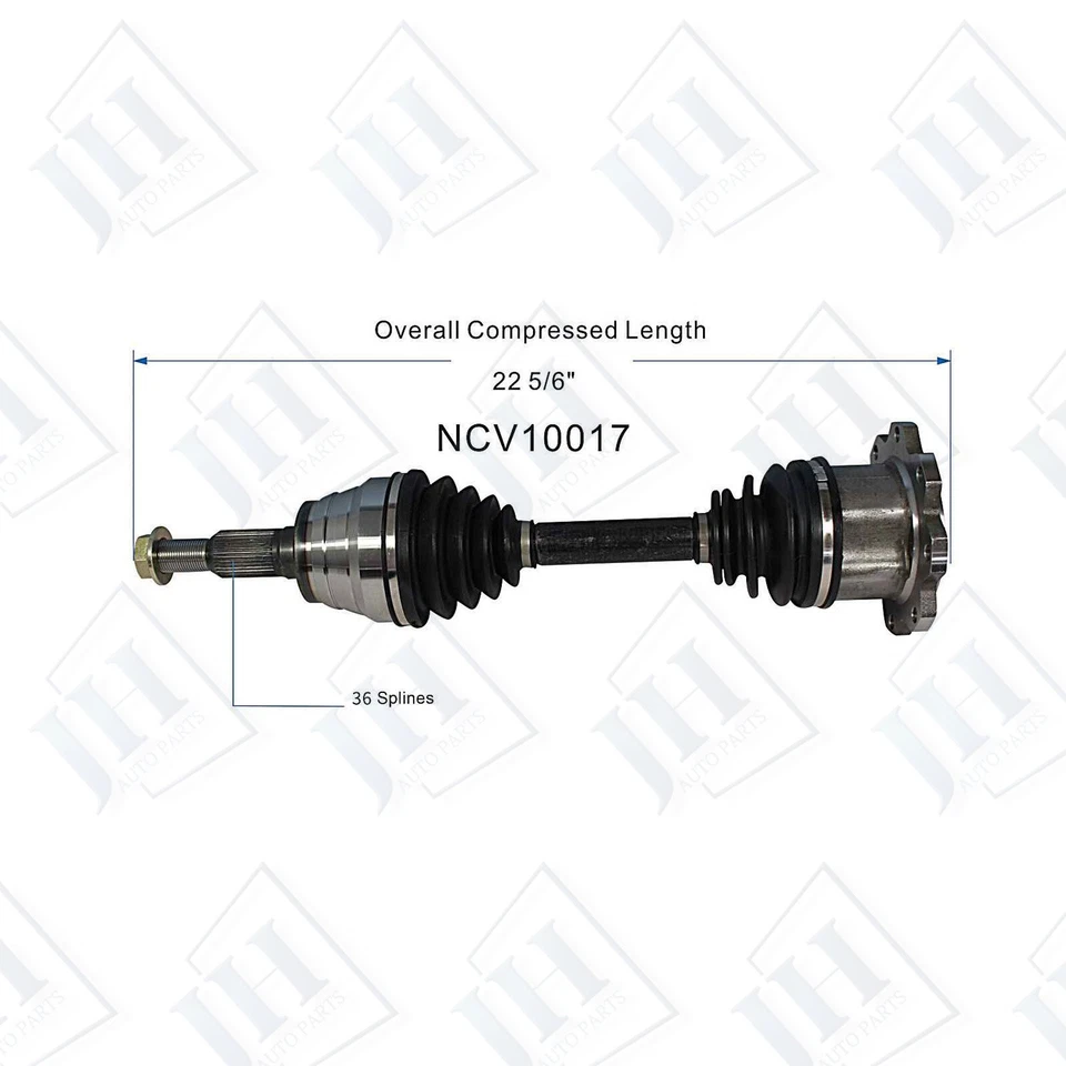 OE Front Pair CV Axle Shaft Set for 2011-19 Chevy Silverado GMC Sierra 2500 3500 - Image 2 of 4