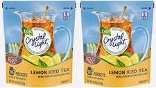 2 Pack Crystal Light LEMON Iced Tea Drink 16 Packets, 32 Packets Total EXP  2026