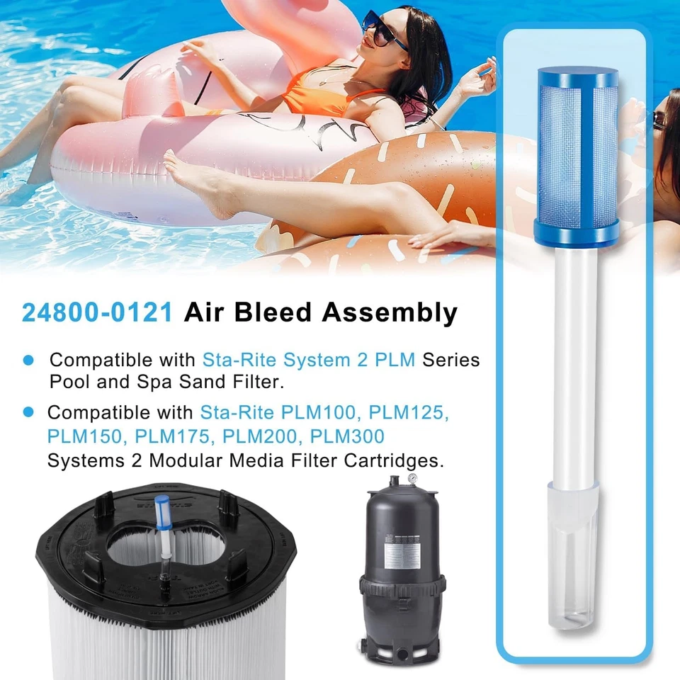 24800-0121 purga de aire para sistema Pentair Sta-Rite 2 PLM piscina spa filtro de arena Foto 2 de 4