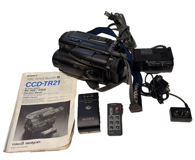 Sony Handycam CCD - TR21 Video 8 Camcorder Playback Record Video Transfer AS IS*