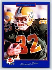 1991 JOGO CFL Michael Soles Edmonton Eskimos #9