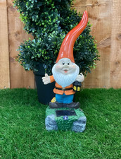 Two x Garden Ornament Gnome Fun Christmas Decor 26cm DS5340 - ELM WH