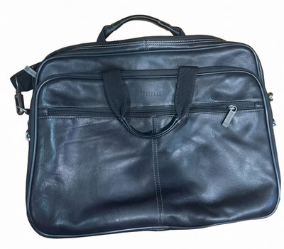 Heritage Black Briefcase - Professional Laptop & Messenger Bag
