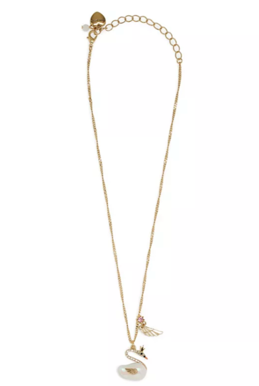 Betsey Johnson Pearl Critter Swan Necklace - NWT $48