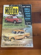 Modern Motor magazine October 1962. Mk iii Zephyr. XL Falcon. Morris 1100. etc.