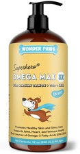 32oz Fish Oil for Dogs - Omega 3 Alaskan Salmon Cod Krill Skin Coat Joint Relief