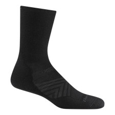 Darn Tough 1071 Black Men's Run M Crew Cushioned Ultra-Lightweight Running Socks