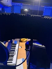 Codn Recording Microphone Isolation Shield Kit with Mic Stand Pop Filter