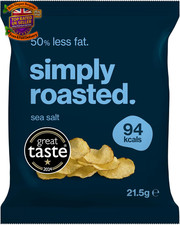 Sea Salt Crisps | 24 X 21.5G Impulse Bags | Just 3 Ingredients