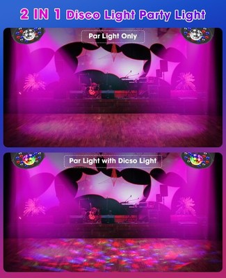 Kit 2 Projecteurs LED Vocal-Star PAR Derby – Lumière Disco, Scène, DMX