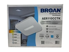 Broan 110 CFM Bathroom Exhaust Fan with LED Light CleanCover AER110CCTK (OB)