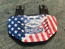 Shock Doctor Showtime Back Plate NEW Adult Size American Flag Patriotic Football