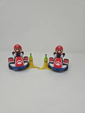 Lot of 2 Mario Kart Super Mario Nintendo Jakks Pacific 2020 Spin Out Slot Car