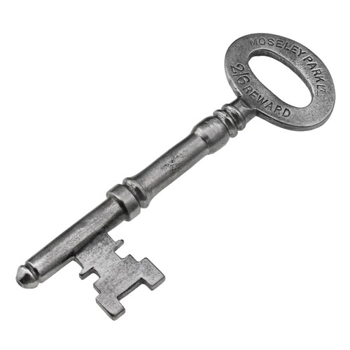 Llave RECOMPENSA 2/6 MOSELEY PARK LTD Comisaría (Birmingham) 31/4" Antigua ref.k995 - Imagen 3 de 8